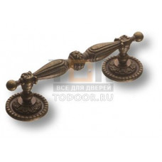 042313o Ручка скоба классика, латунь, цвет покрытия античная бронза 92 мм