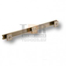 0471-013-3 Крючок трехрожковый, латунь с кристаллами Swarovski, старая бронза 0471-013-3 Крючок трехрожковый, латунь с кристаллами Swarovski, старая бронза
