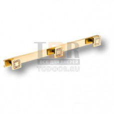 0471-030-3 Крючок трехрожковый, латунь с кристаллами Swarovski, глянцевое золото 24K 0471-030-3 Крючок трехрожковый, латунь с кристаллами Swarovski, глянцевое золото 24K