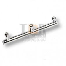 0493-005-3 SWR Крючок трехрожковый, латунь с кристаллами Swarovski, глянцевый хром 0493-005-3 SWR Крючок трехрожковый, латунь с кристаллами Swarovski, глянцевый хром