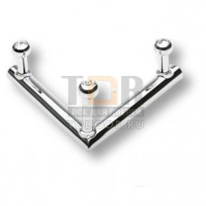 0493-005-V3 SWR Крючок трехрожковый, латунь с кристаллами Swarovski, глянцевый хром 0493-005-V3 SWR Крючок трехрожковый, латунь с кристаллами Swarovski, глянцевый хром