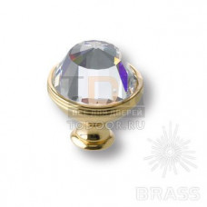 0Z5738.000.00 Ручка кнопка с кристаллом Swarovski эксклюзивная коллекция, глянцевое золото