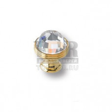 0Z5739.000.00 Ручка кнопка с кристаллом Swarovski эксклюзивная коллекция, глянцевое золото