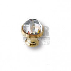 0Z5739.B00.00 Ручка кнопка с кристаллом Swarovski эксклюзивная коллекция, глянцевое золото