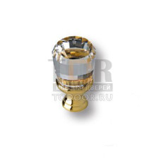 0Z5740.000.00 Ручка кнопка с кристаллом Swarovski эксклюзивная коллекция, глянцевое золото