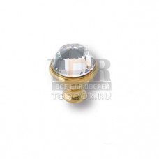0Z5742.000.00 Ручка кнопка с кристаллом Swarovski эксклюзивная коллекция, глянцевое золото