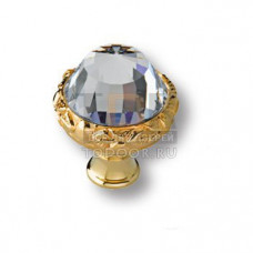 0Z5744.000.00 Ручка кнопка с кристаллом Swarovski эксклюзивная коллекция, глянцевое золото