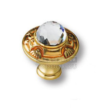 0Z5747.B00.43 Ручка кнопка с кристаллом Swarovski эксклюзивная коллекция, матовое золото