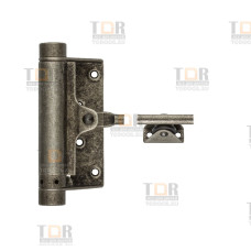 115FA004 Доводчик дверной стальной пружинный до 80кг ALDEGHI (148x345мм) античное серебро 115FA004 Доводчик дверной стальной пружинный до 80кг ALDEGHI (148x345мм) античное серебро