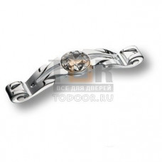 15.166.96.SWA.07 Ручка скоба с кристаллами Swarovski эксклюзивная коллекция, глянцевый хром 96 мм