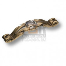 15.166.96.SWA.12 Ручка скоба с кристаллами Swarovski эксклюзивная коллекция, античная бронза 96