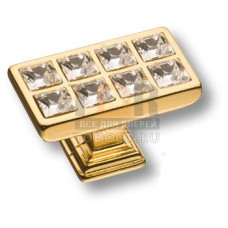 15.349.00.SWA.19 Ручка кнопка с кристаллами Swarovski эксклюзивная коллекция, глянцевое золото