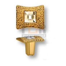 15.362.00.SWA.19 Ручка кнопка с кристаллом Swarovski эксклюзивная коллекция, глянцевое золото 24K