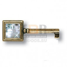 15.511.42.SWA.12 Ключ мебельный с кристаллом Swarovski, античная бронза