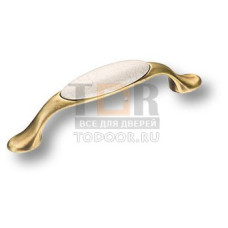 2045-40-096-08 Ручка скоба керамика с серой "паутинкой", бронза 96 мм