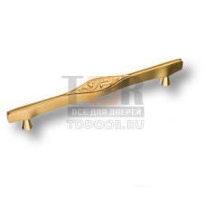25101-037-160 Ручка скоба, латунь, современная классика, французское золото 160 мм
