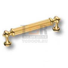 2512-003-96 Ручка скоба,латунь, современная классика, глянцевое золото 96 мм