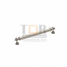 2512-016-128 Ручка скоба латунь, современная классика, глянцевый никель 128 мм