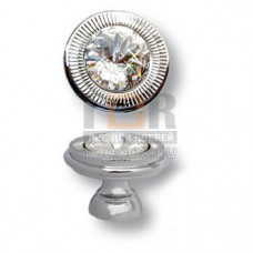 25.319.25.SWA.07 Ручка кнопка с кристаллом Swarovski эксклюзивная коллекция, глянцевый хром