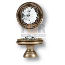 25.319.25.SWA.12 Ручка кнопка с кристаллом Swarovski эксклюзивная коллекция, античная бронза