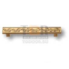 2533-003-96 Ручка скоба, латунь, глянцевое золото 96 мм