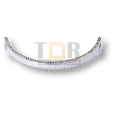 2574-005-160 Ручка скоба, латунь с кристаллами Swarovski, глянцевый хром 160 мм