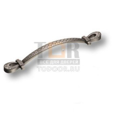 329192MP14 Ручка скоба современная классика, старое серебро 192 мм