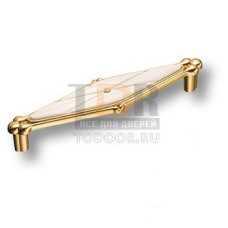 336128MP66PL06 Ручка скоба современная классика, матовое золото 128 мм