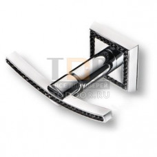 3506-2-75-005 BLACK Крючок однорожковый, латунь с чёрными кристаллами Swarovski, глянцевый хром 3506-2-75-005 BLACK Крючок однорожковый, латунь с чёрными кристаллами Swarovski, глянцевый хром