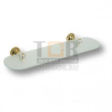 3511-71-003 Полка для ванных аксессуаров, латунь с кристаллами Swarovski, цвет - глянцевое золото