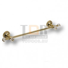 3513-71-003 Держатель для полотенец, латунь с кристаллами Swarovski, цвет - глянцевое золото