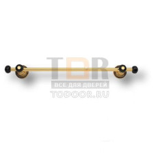 3513-71-320 Держатель для полотенец латунь с чёрными кристаллами Swarovski, цвет - глянцевое золото