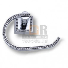 3514-75-005 Держатель для туалетной бумаги, латунь с кристаллами Swarovski, цвет - глянцевый хром