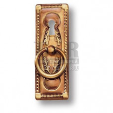 3658.0097.BR.001 Ручка кольцо на подложке с ключевиной классика, античная бронза