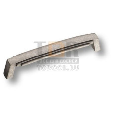 4215 0128 OSM Ручка скоба современная классика, старое серебро 128 мм