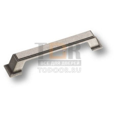 4235 0128 OSM Ручка скоба современная классика, старое серебро 128 мм