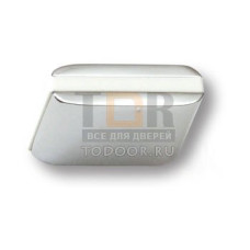 429025MP02PL06 Ручка кнопка модерн, глянцевый хром с белой вставкой