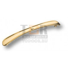 4345 0160 AGL Ручка скоба современная классика, глянцевое золото 160 мм