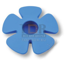 435025ST05 Ручка кнопка детская, цветок синий