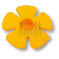 435025ST07 Ручка кнопка детская, цветок желтый