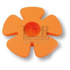 435025ST08 Ручка кнопка детская, цветок оранжевый