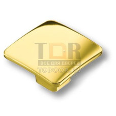 436025MP25 Ручка кнопка квадратная модерн, глянцевое золото