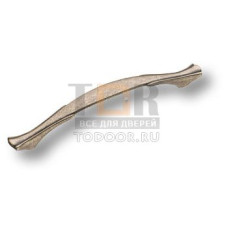 4375 0128 OSM Ручка скоба современная классика, старое серебро 128 мм