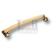 4380 0160 AGL Ручка скоба современная классика, глянцевое золото 160 мм