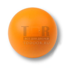 445NA2 Ручка кнопка детская коллекция , выполнена в форме шара, цвет оранжевый матовый