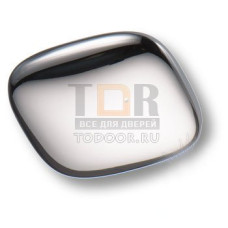 474032MP02 Ручка кнопка квадратная модерн, глянцевый хром 32 мм