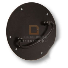 5206-66 Ручка скоба на подложке, цвет черный