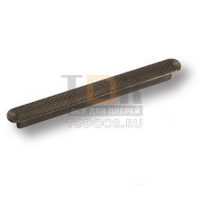 6132-836 Ручка скоба современная классика, старое серебро 128мм