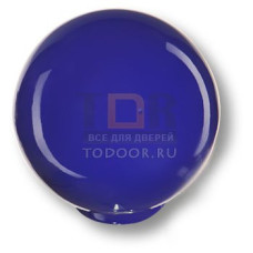 626AZ Ручка кнопка детская коллекция , выполнена в форме шара, цвет синий глянцевый