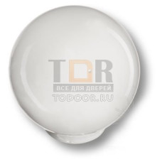 626BL1 Ручка кнопка детская коллекция , выполнена в форме шара, цвет белый глянцевый